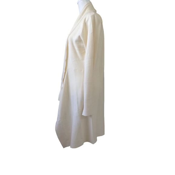 Long Wrap Sweater Cream Color NWOT Size Large - Picture 3 of 5